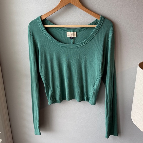 Universal Thread Cropped Ribbed Long Sleeves - Picture 6 of 8